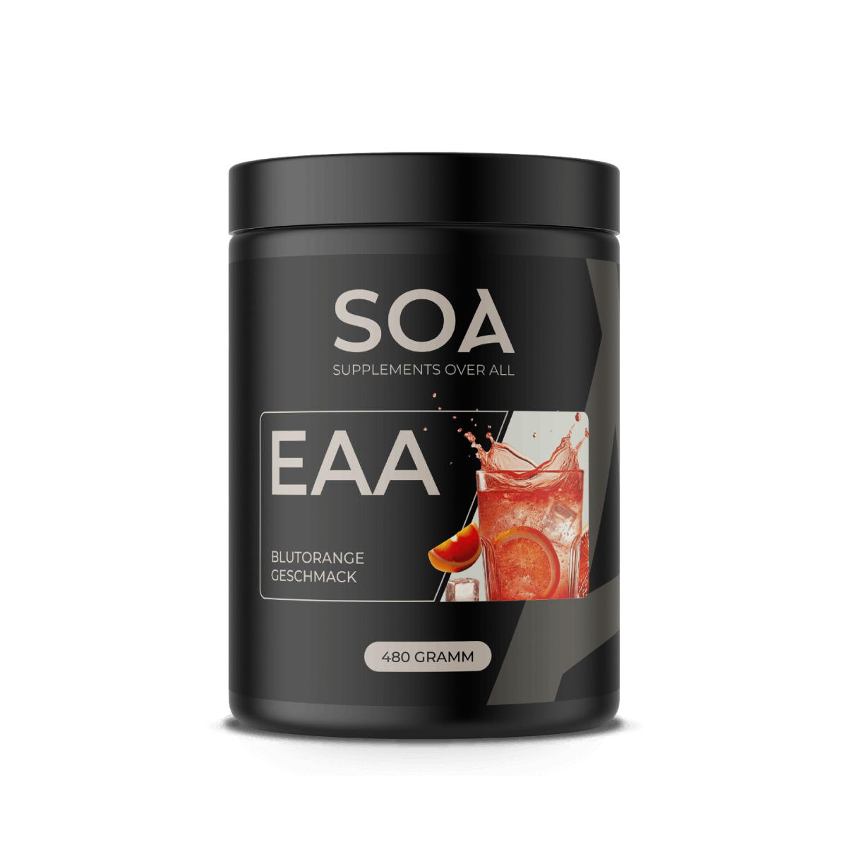 SOA EAA Blutorange 480 g – Essential Aminos Pulver
